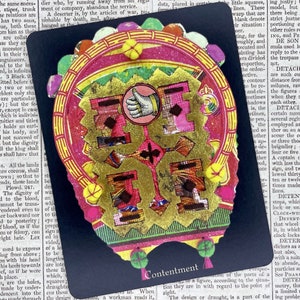 Carte postale de charme magique | Contentement | Talisman | Art inspirant | Sort magique | Carte de méditation | Carte Oracle