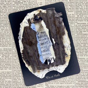 Magische charme briefkaart | Win bij Wiskunde Briefkaart | Talisman | Inspirerende kunst | Magische spreuk | Orakelkaart | Bevestigingskaart | Hulp met wiskunde