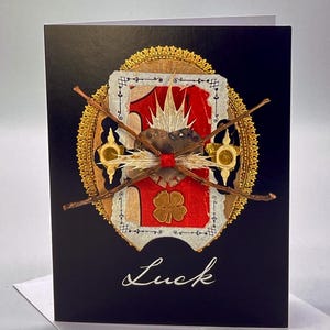 Magic Charm Greeting Card | Wish for Luck |  Blank Card | Inspirational Art