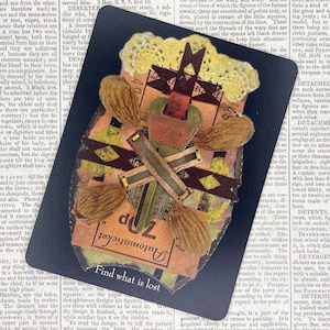 Carte postale de charme magique | Trouvez ce qui est perdu | Talisman | Art inspirant | Sort magique | Carte de méditation | Carte Oracle | Objet perdu