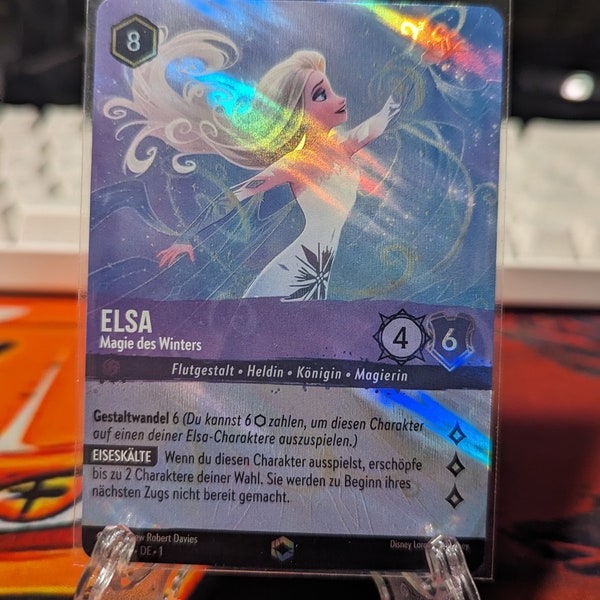 Disneys Lorcana - Elsa Magie des Winters - 207/204 - FOIL Enchanted Verzaubert Deutsch  Proxy