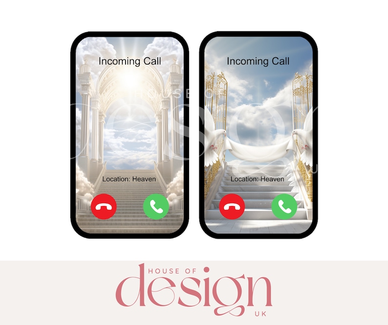 Phone-call from Heaven Acrylic Phone PNG File Sublimation UV/DTF Digital Download image 1