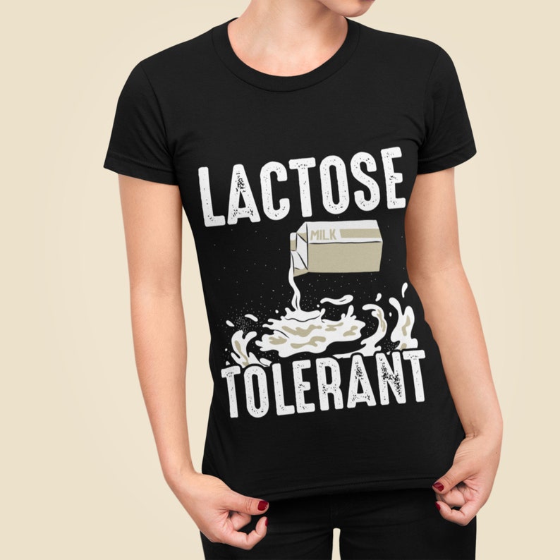 Lactose Tolerant T Shirt Ironic Milk Meme Shirt Funny Lactose