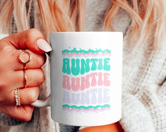 Auntie Coffee Mug - Heartwarming Quote Ceramic Cup for Daily Use - Unique Gift Idea for Loving Aunts