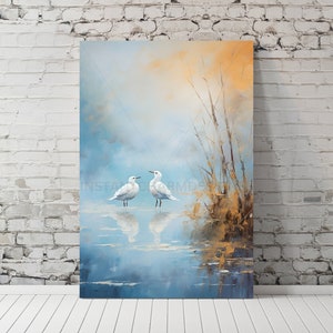 Coastal Horizon Möwen, Möwe Digital Download, Digitaldruck Möwen, Möwen Dekor, Strand Wohnkultur, Dekoration, Möwen