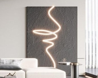 Grande arte de parede texturizada preta, arte de parede abstrata texturizada 3D preta, arte de parede em gesso preto, pintura minimalista, arte de parede preta, decoração de parede