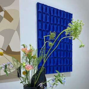 Escultura abstracta de yeso, lienzo texturizado de arcilla, pintura abstracta, arte mural moderno para el hogar, pintura texturizada 3D