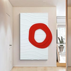 Arte de pared con textura en relieve 3D, pintura escultórica abstracta blanca, pintura escultórica blanca, lienzo artístico con textura 3D