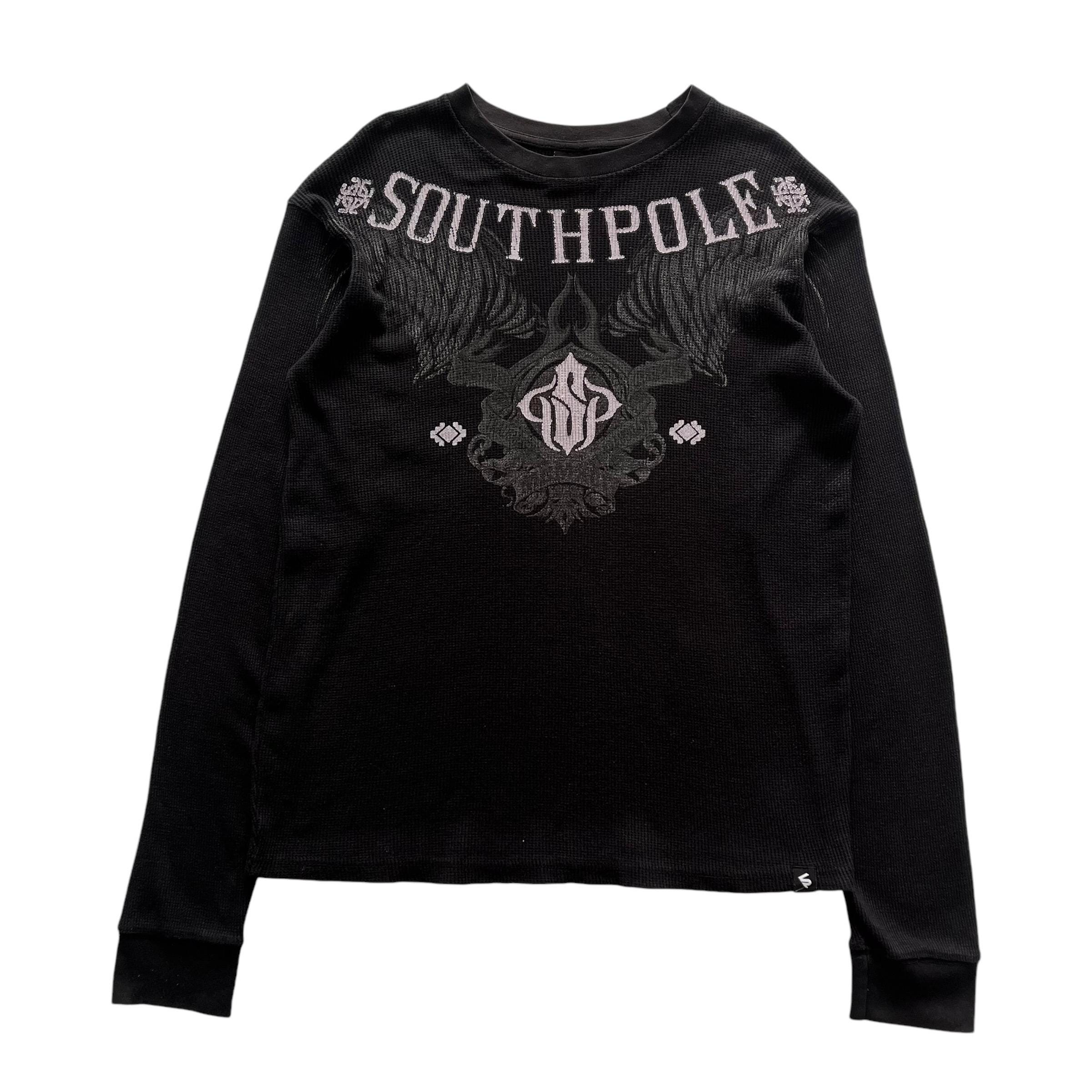 Southpole Wing Grunge Cyber Y2K Thermal Style Long Sleeve