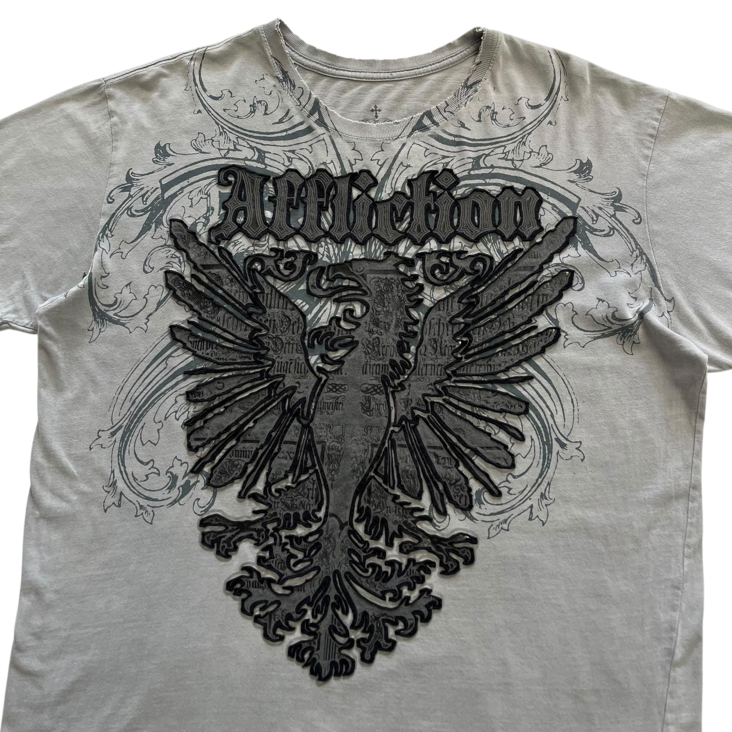 Affliction Cross Wing Grunge Cyber Y2K Style T-shirt - Etsy