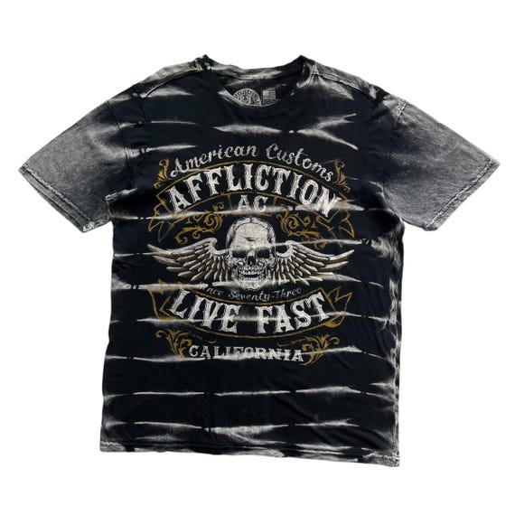 Affliction American Customs Grunge Cyber Y2K Style T-shirt - Etsy