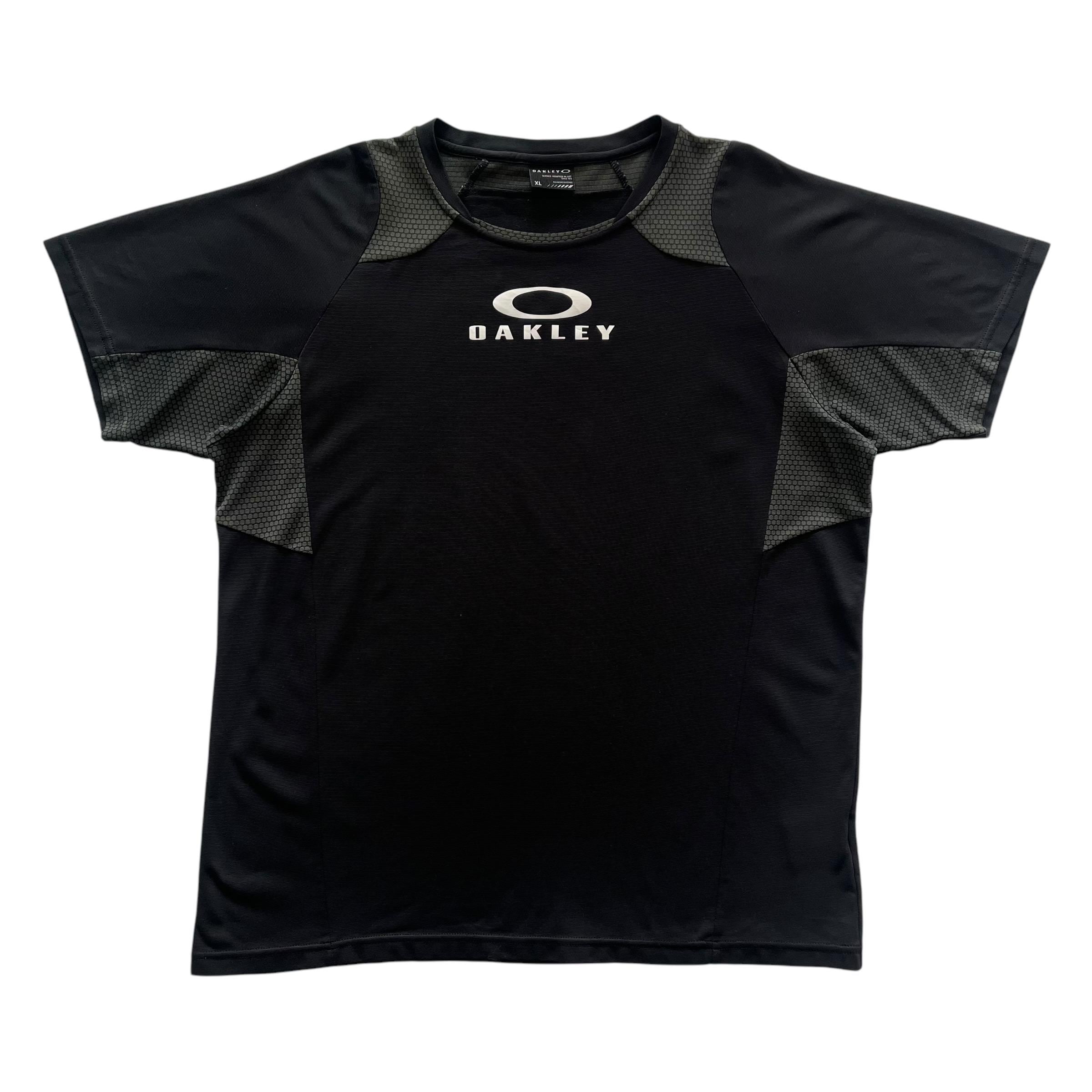 Vintage 90s Oakley Embroidery Logo Black T-shirt Sz S | eBay