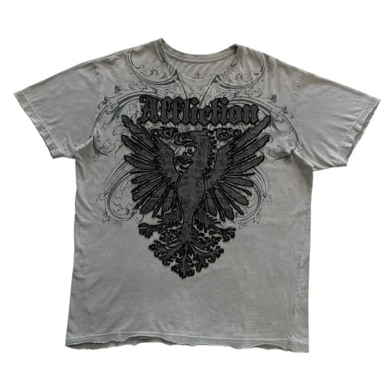 Affliction Cross Wing Grunge Cyber Y2K Style T-shirt - Etsy