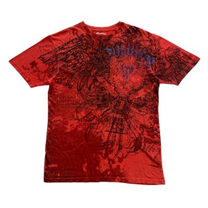 Swag y2k archive Tシャツ archive Y2K Tシャツ バックプリント 悪魔の手 合掌 2XL 黒