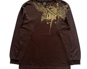 Dikotomy Cross Wing Grunge Cyber Y2K Thermal Style Long Sleeve - Etsy