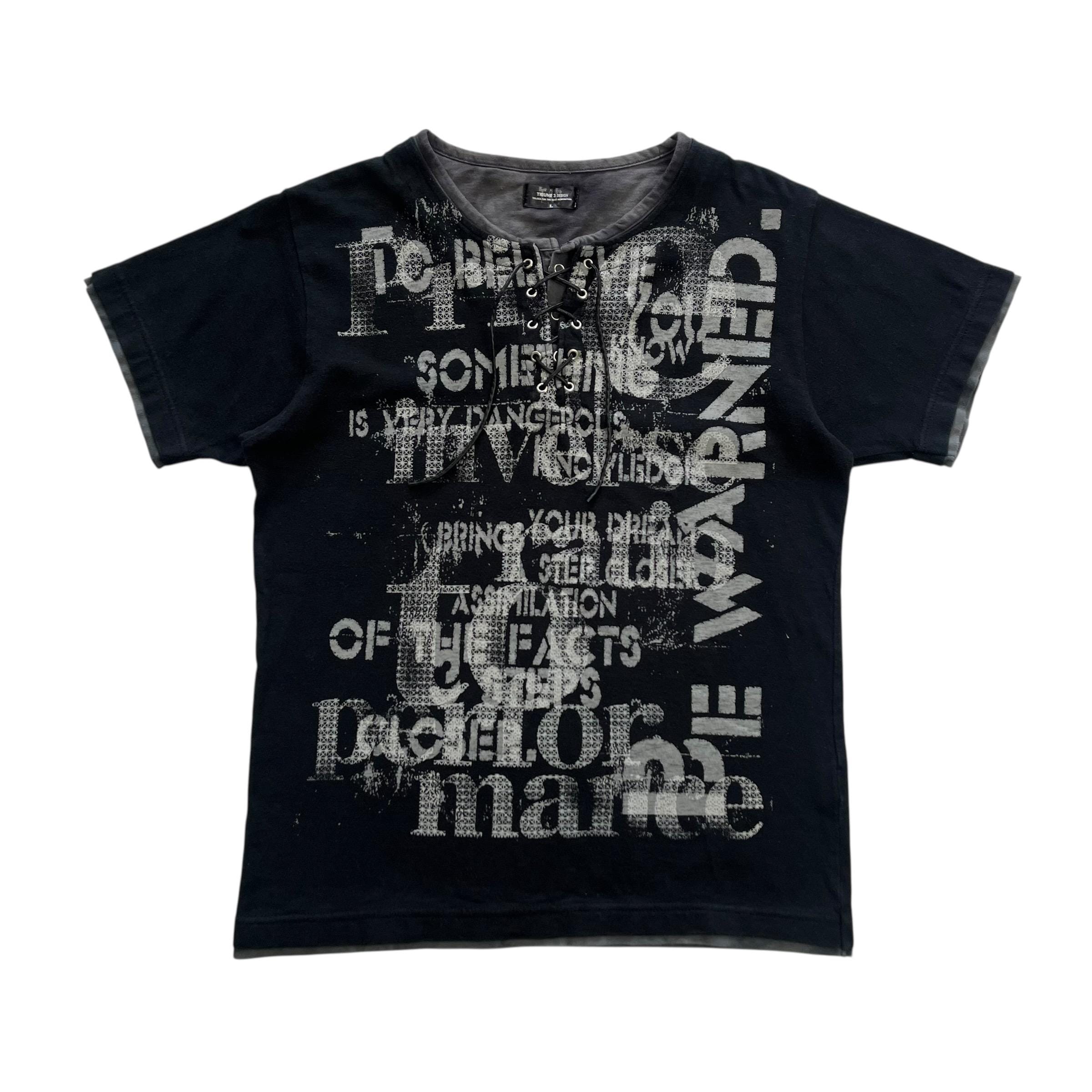 Triune 3 Design Grunge Cyber Y2K Style T-shirt - Etsy