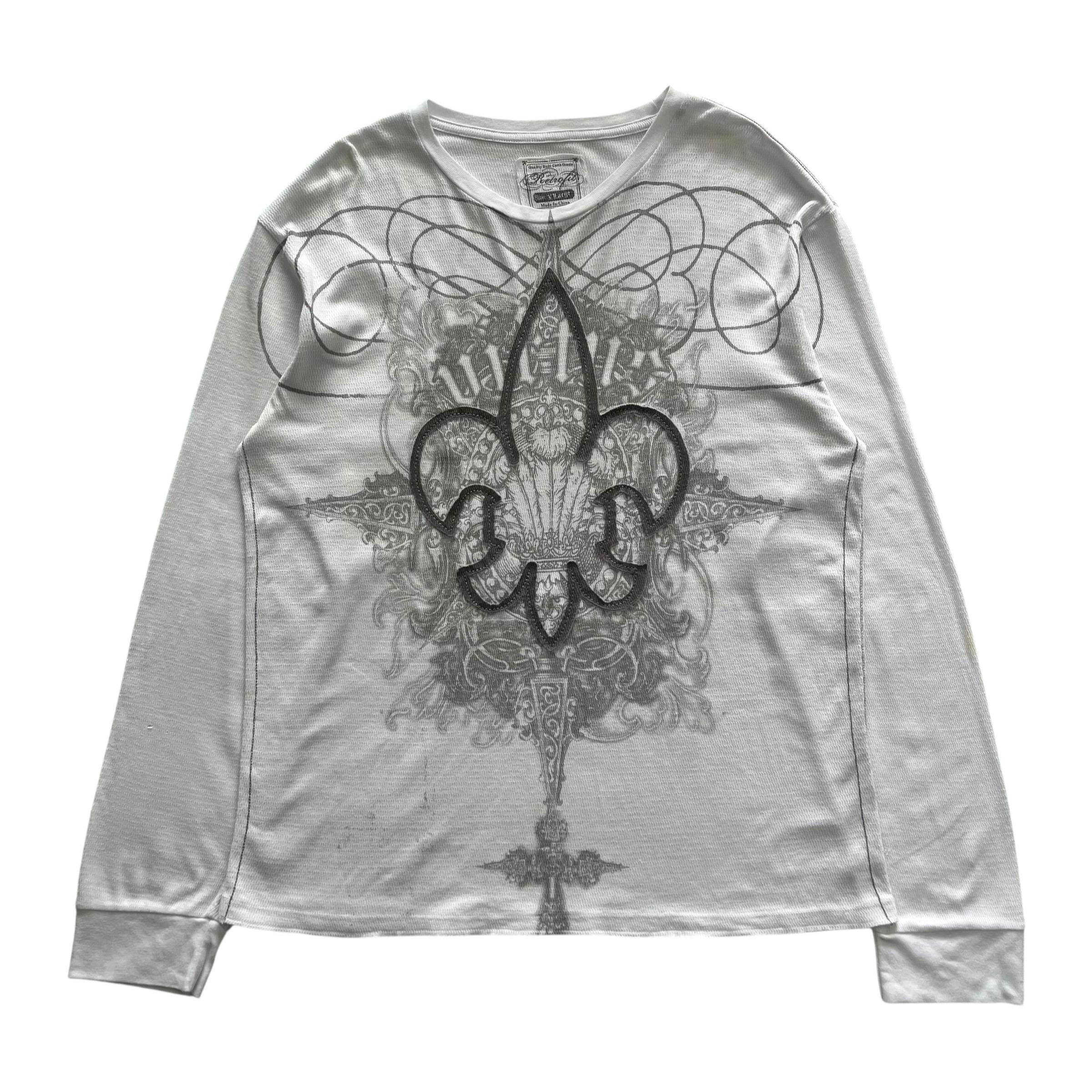 Retrofit Cross Grunge Cyber Y2K Thermal Style Long Sleeve - Etsy
