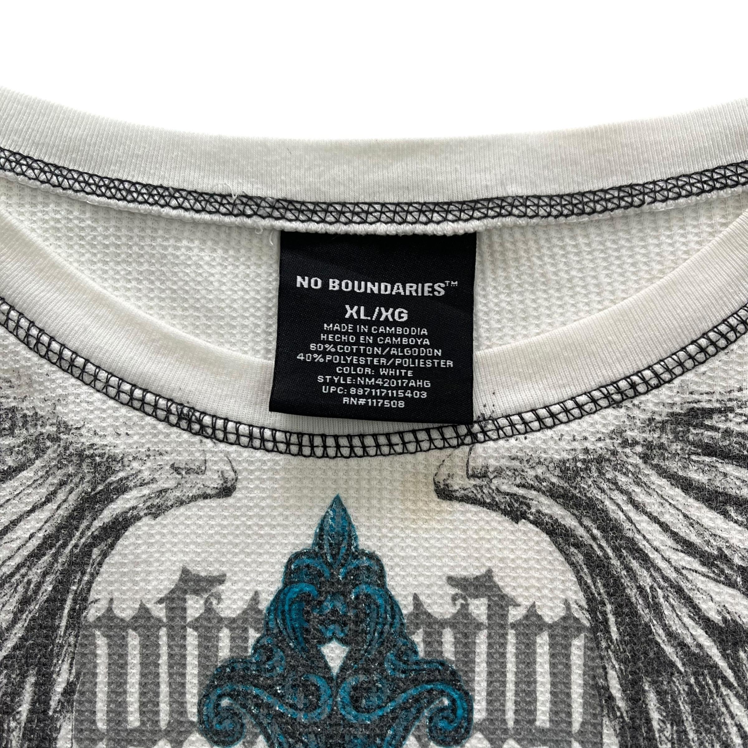 No Boundaries Cross Wing Grunge Cyber Y2K Thermal Style Long