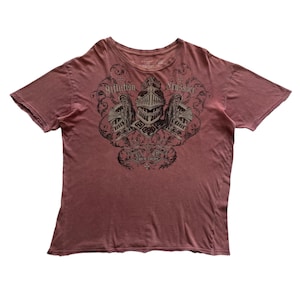 Affliction Crusader Grunge Cyber Y2K Style T-Shirt