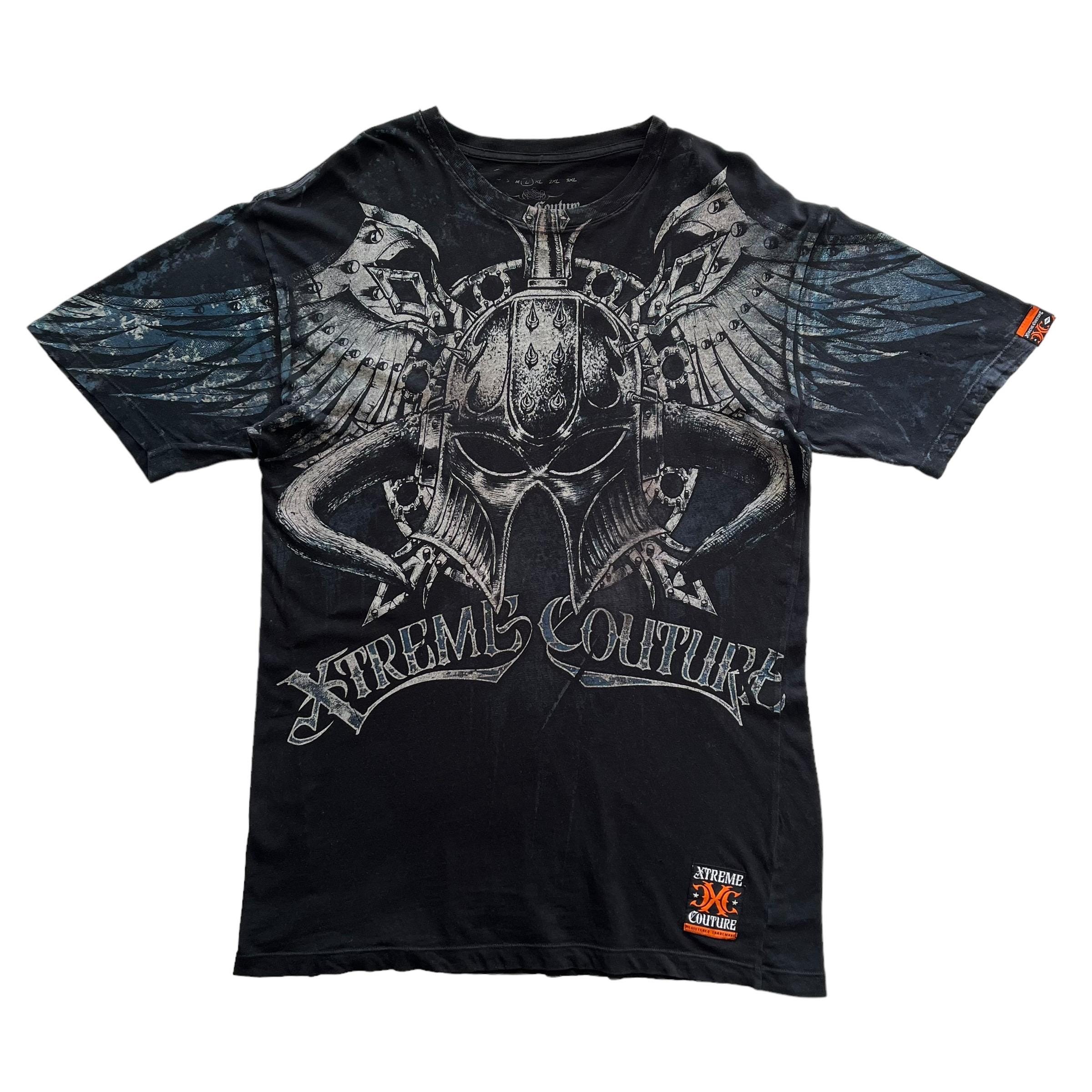 RARE! Affliction x Static X Collab Size 3XL XXXL Y2K Biker