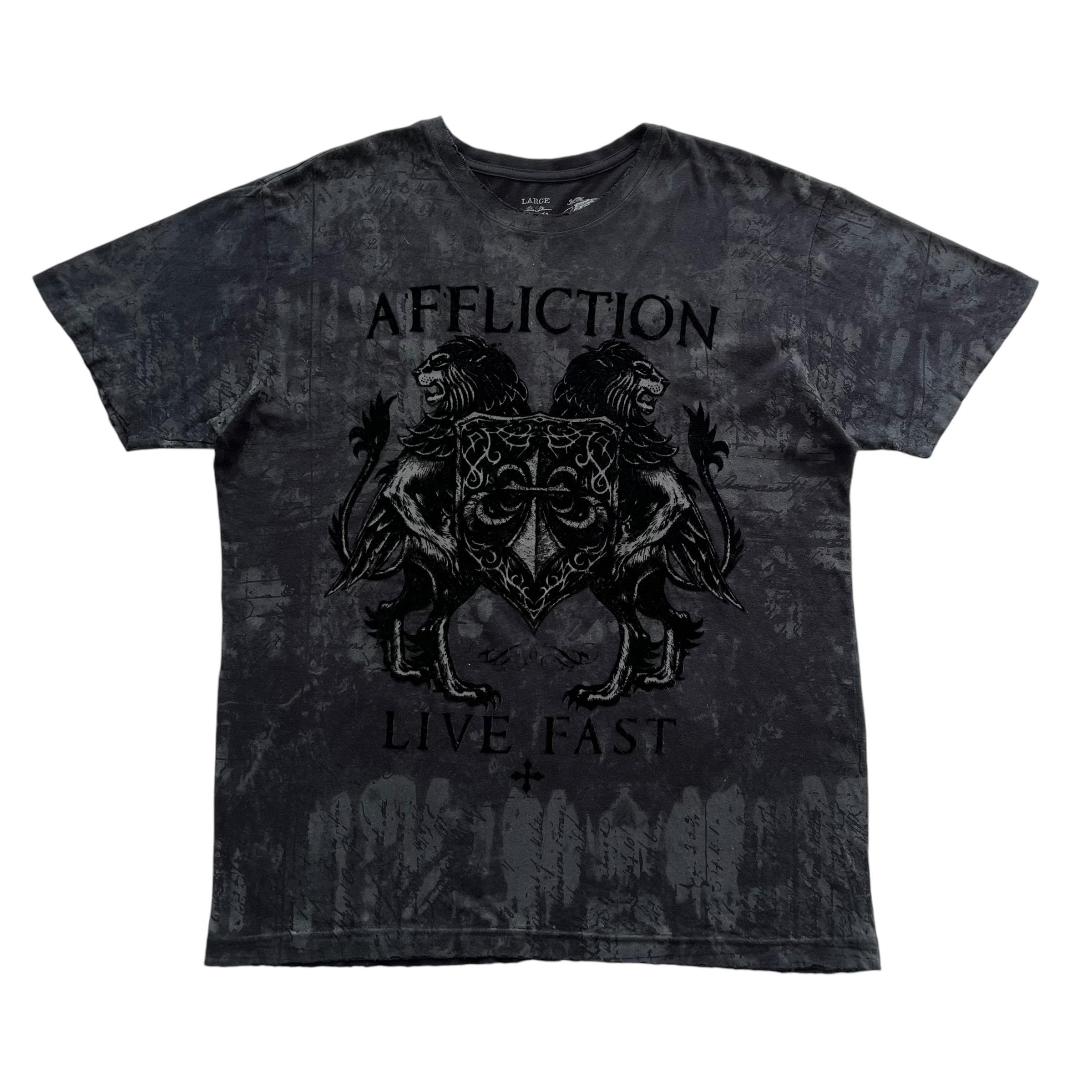 トップス Affliction graphic tee sk8 y2k archive Vintage Billabong Shirt Men's Large Affliction Skate Sk8