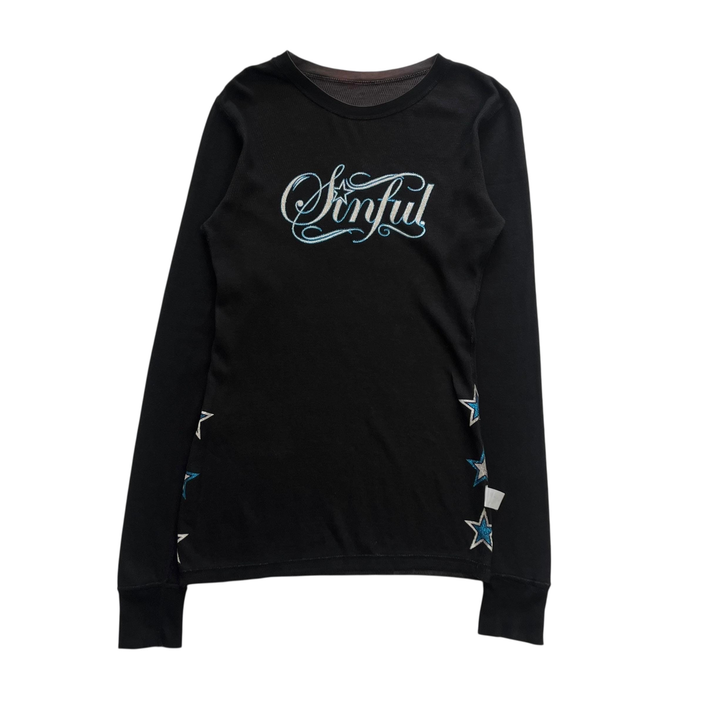 Sinful Cross Wing Reversible Grunge Cyber Y2K Thermal Style Long
