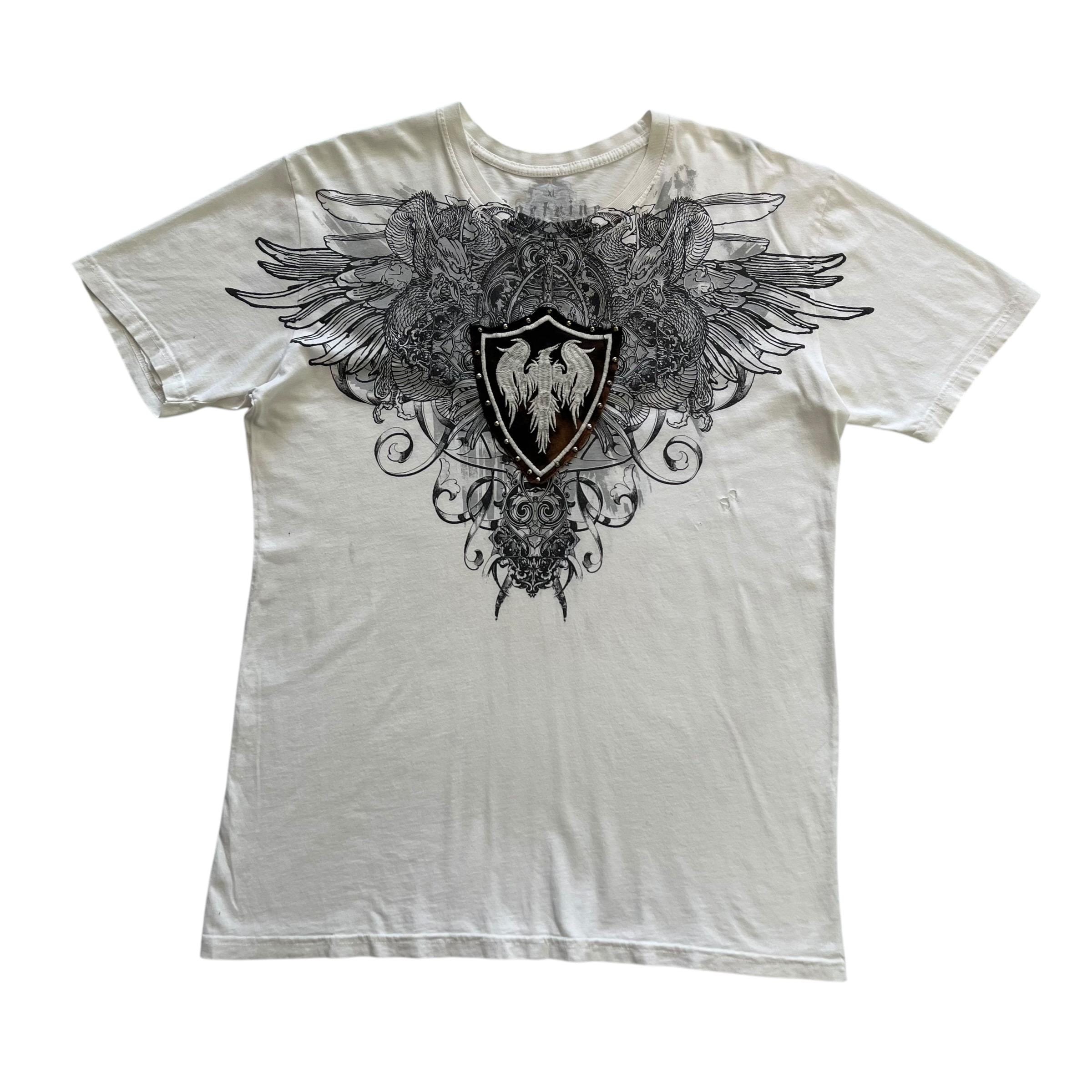 Dortrine Cross Wing Grunge Cyber Y2K Style T-shirt - Etsy