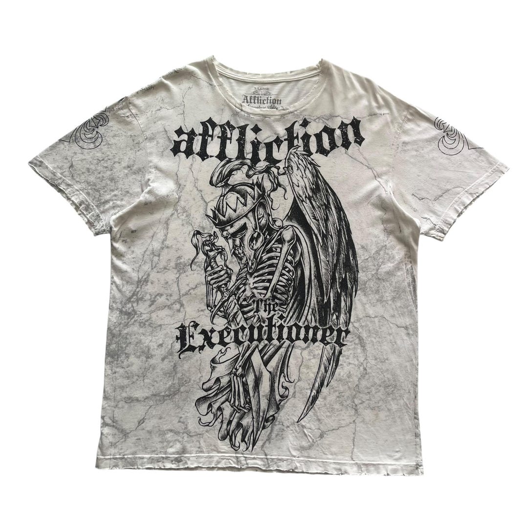 Affliction Bernard Hopkins Signature Series Grunge Cyber Y2K Style