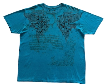 ★HURJABOYACC★ CROP T-SHIRTS GREY WINGS Xzavier Skull Cross Wing Grunge Cyber Y2K Style T-shirt - Etsy