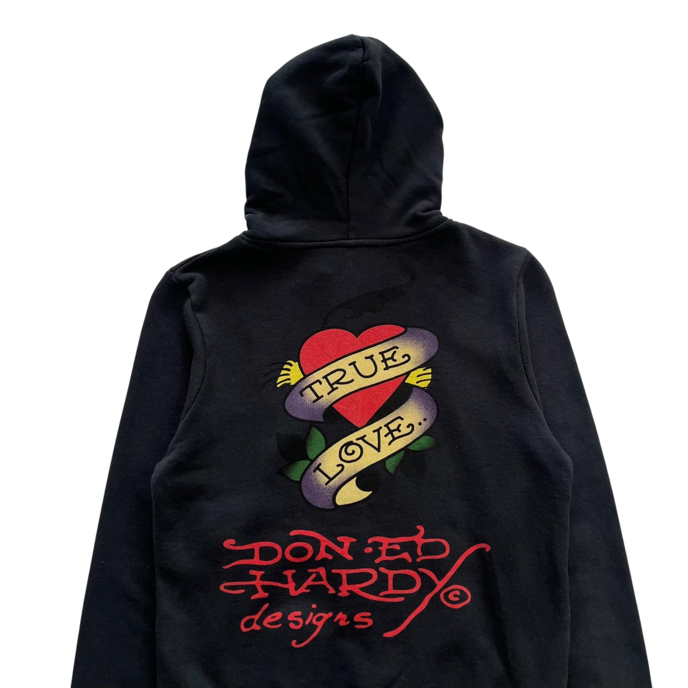 Ed Hardy Grunge Cyber Y2K Style Zip up Hoodie - Etsy