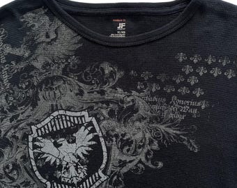 J.ferrar Wing Grunge Cyber Y2K Thermal Style Long Sleeve - Etsy