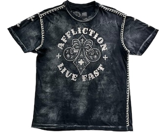 Affliction Crusader Grunge Cyber Y2K Style T-shirt - Etsy