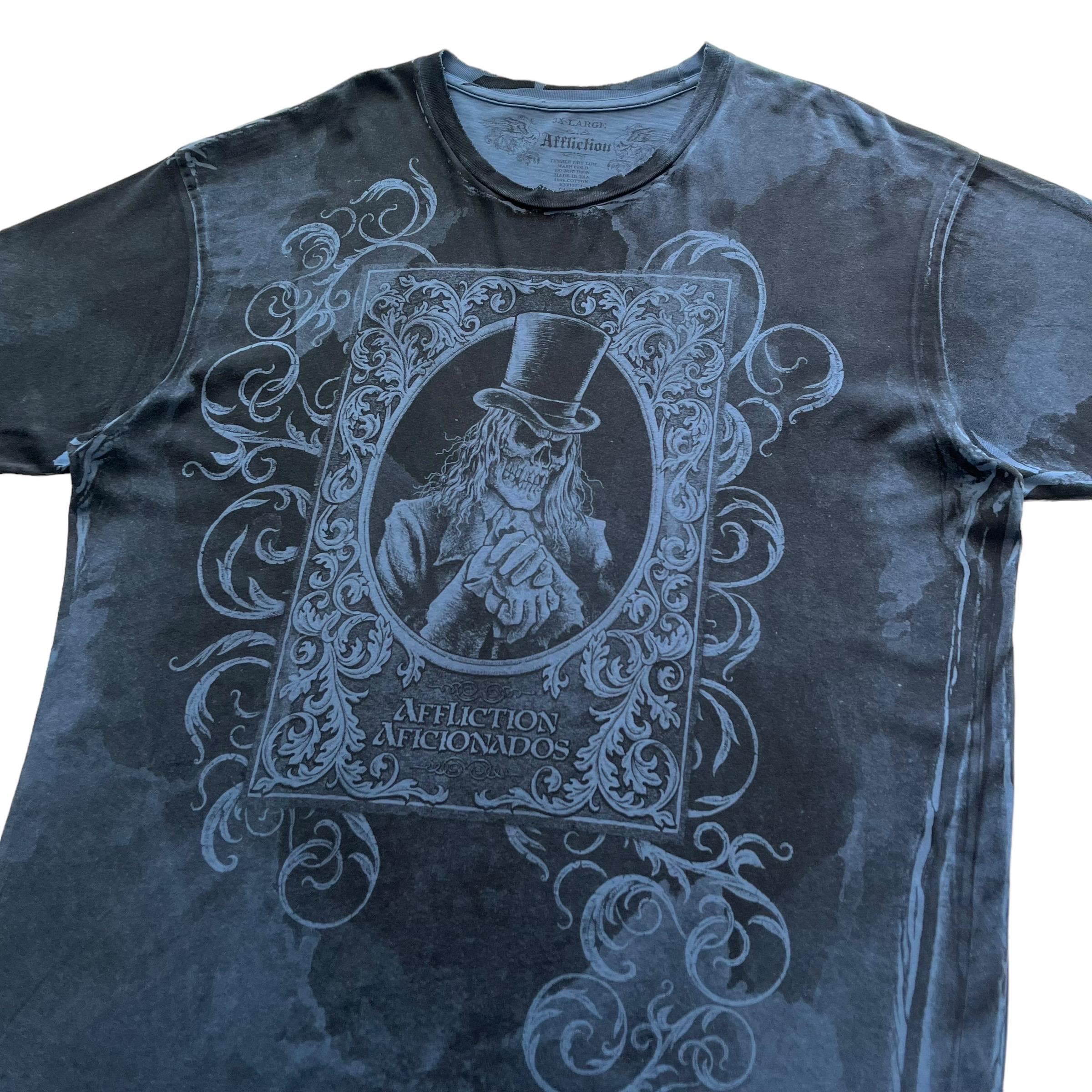 トップス Affliction graphic tee sk8 y2k archive Vintage Billabong Shirt Men's Large Affliction Skate Sk8