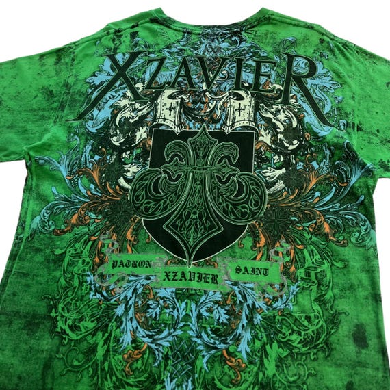 Xzavier Cross Grunge Cyber Y2K Style T-Shirt - Gem