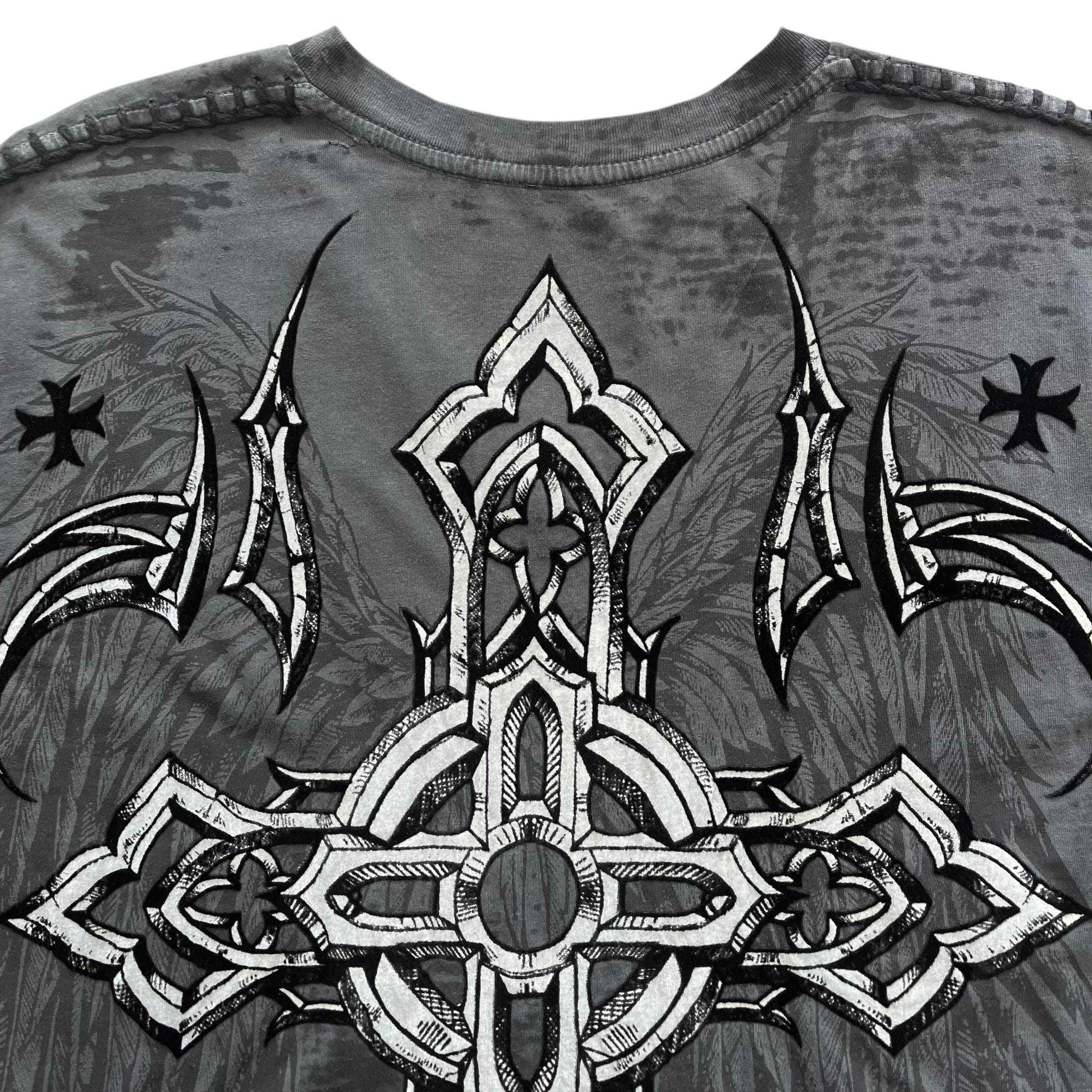 Raw State Cross Wing Grunge Cyber Y2K Style T-shirt - Etsy
