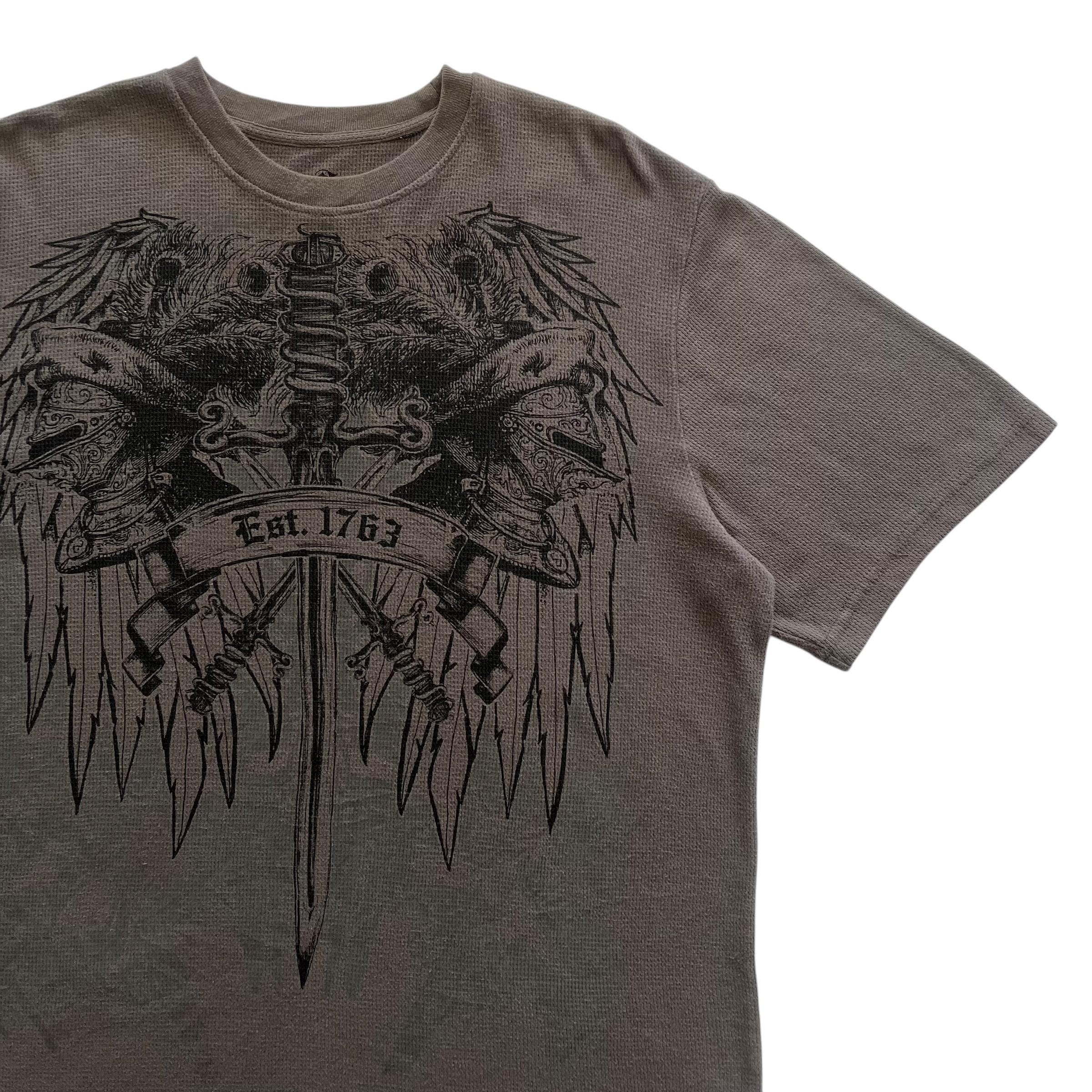 Destruction Sword Wing Grunge Cyber Y2K Style Thermal T