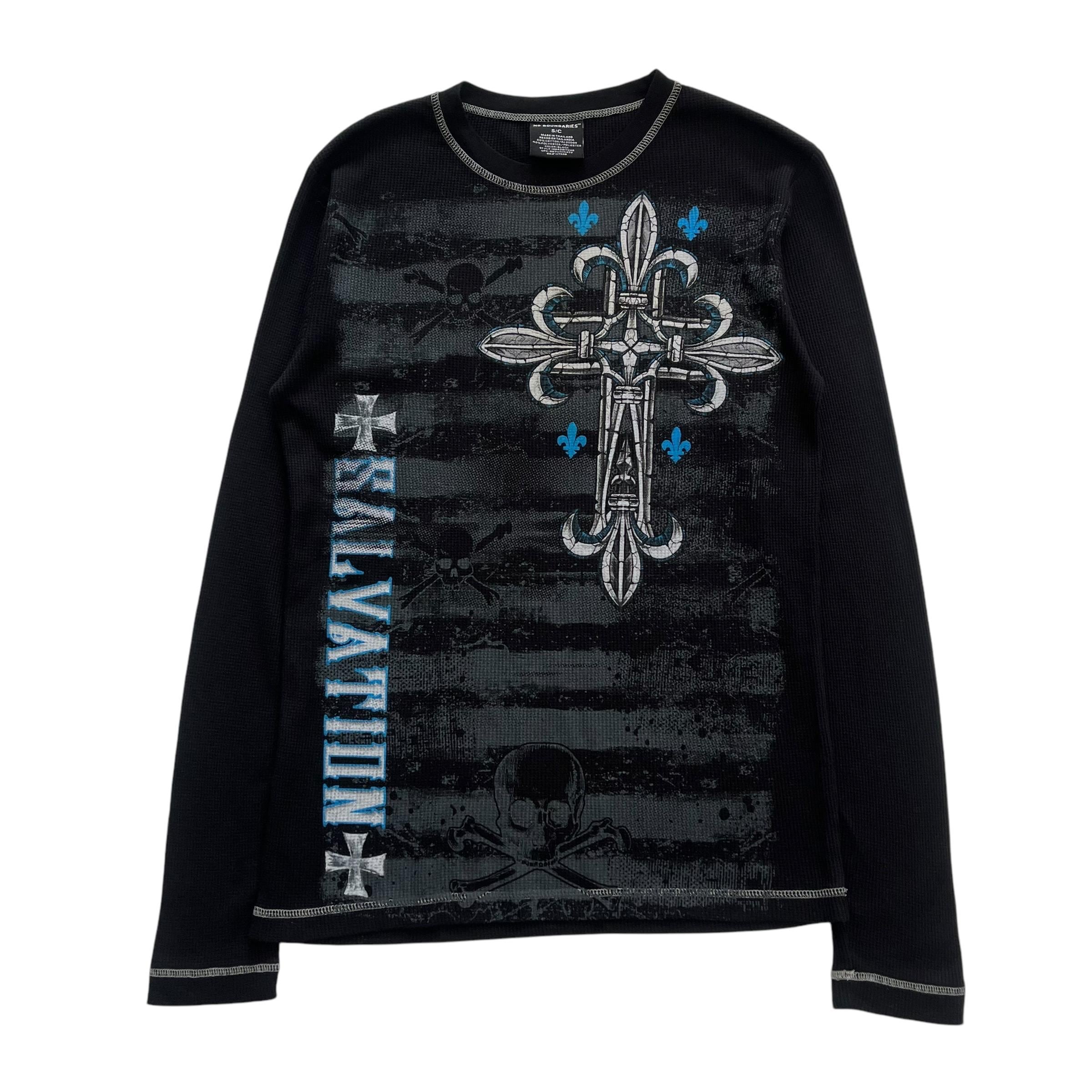 No Boundaries Cross Wing Grunge Cyber Y2K Thermal Style Long