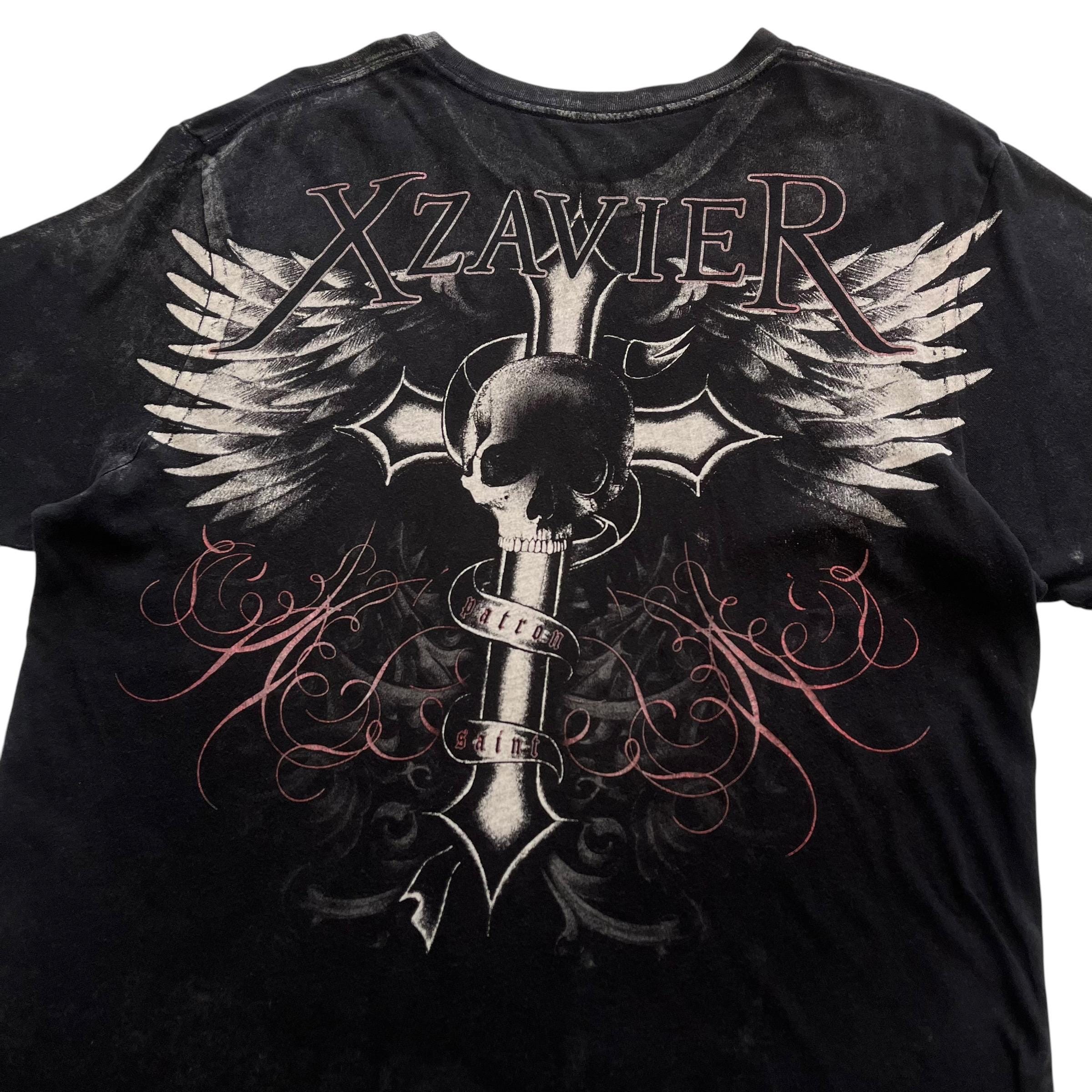 Xzavier Skull Cross Wing Grunge Cyber Y2K Style T-shirt - Etsy