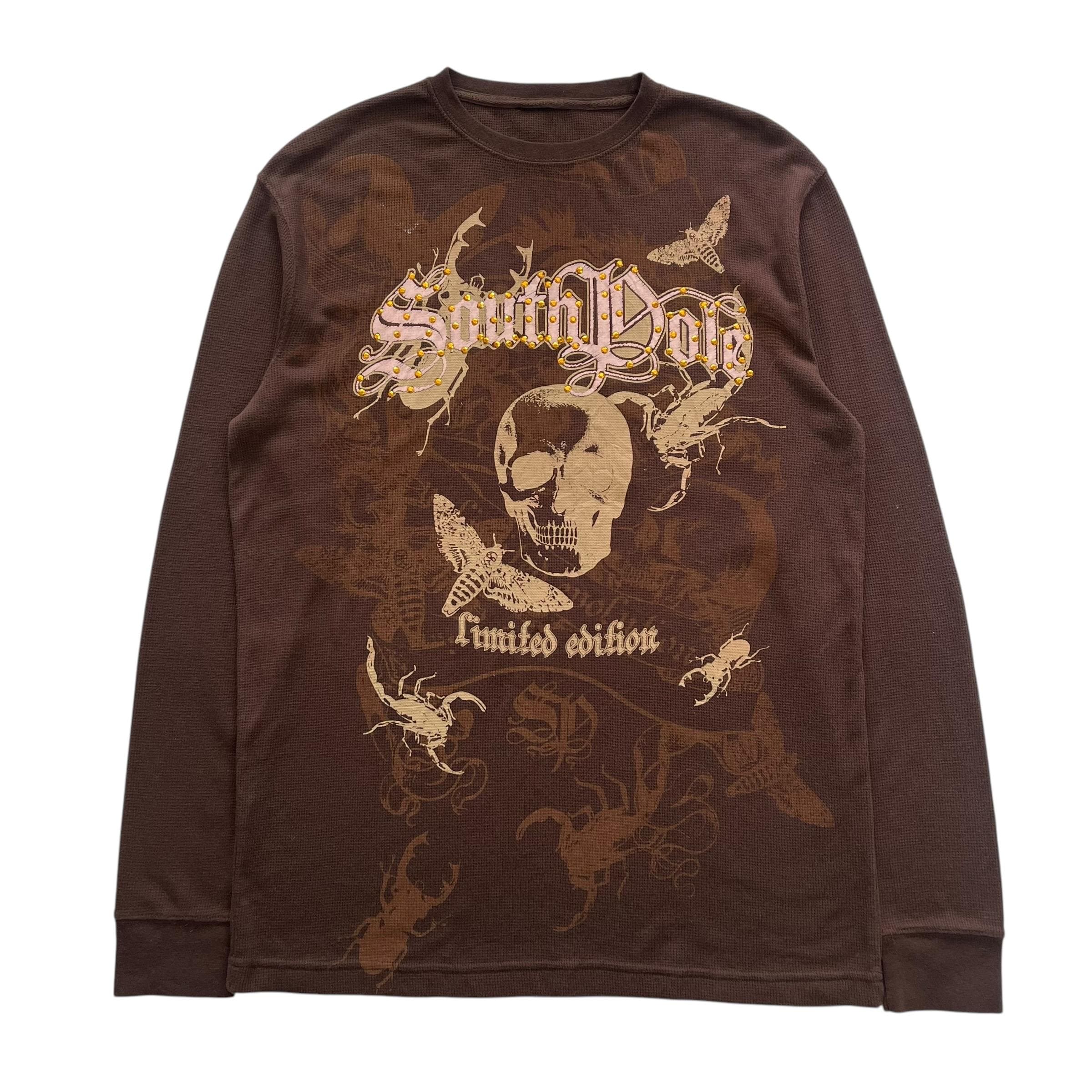 Southpole Grunge Cyber Y2K Thermal Style Long Sleeve - Size L - Etsy