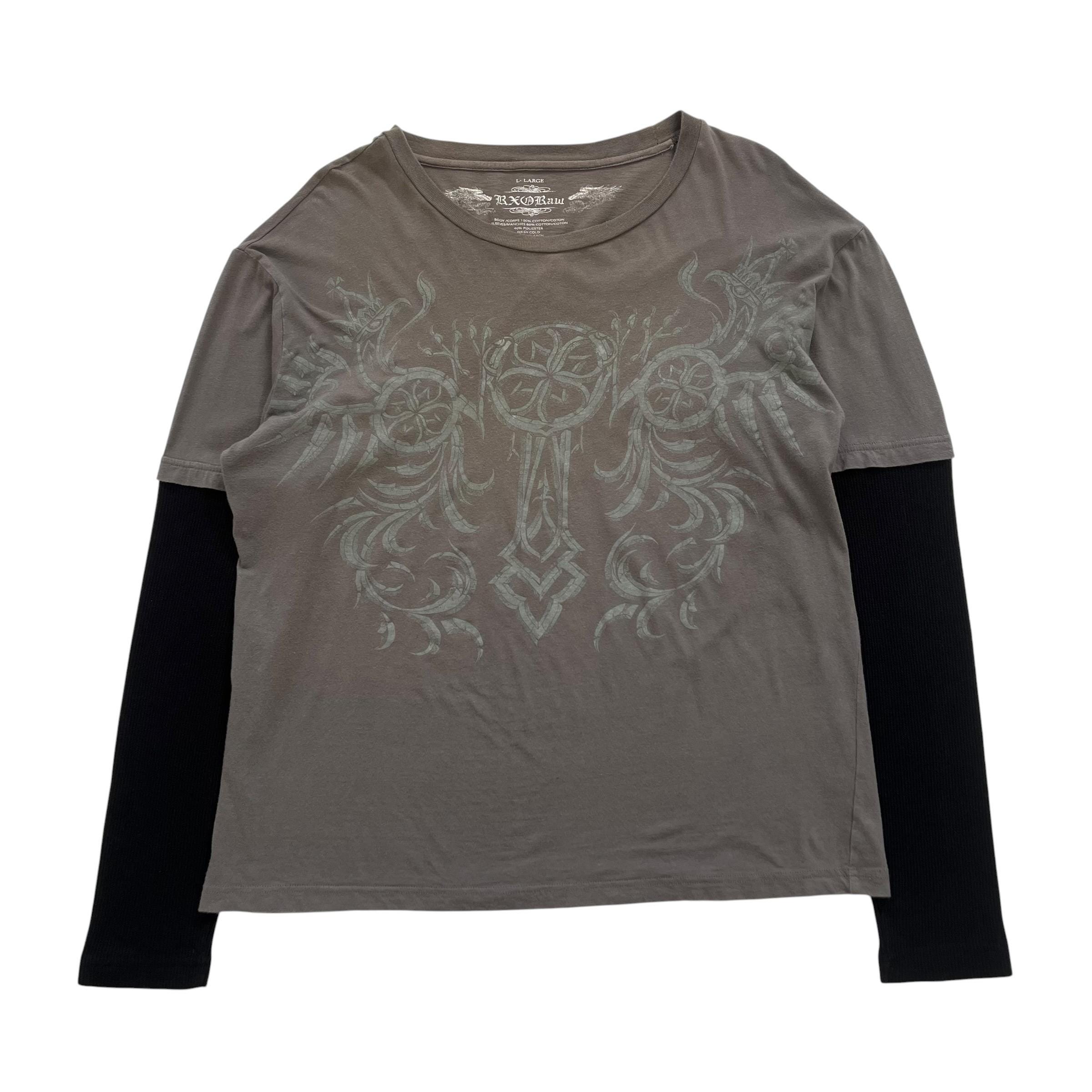 Y2k Double Layer Shirt - Etsy