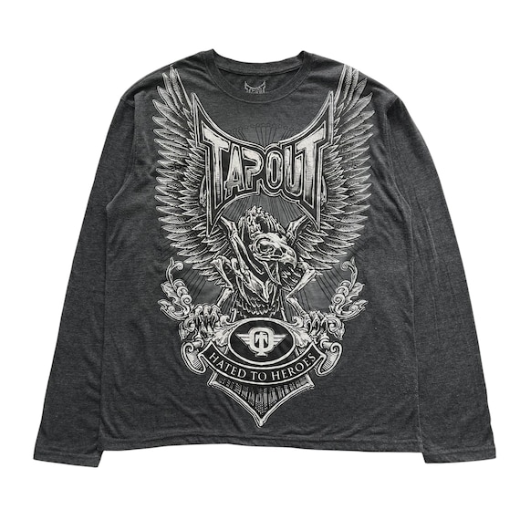 Tapout Hated to Heroes Grunge Cyber Y2K Style Long Sleeve - Etsy