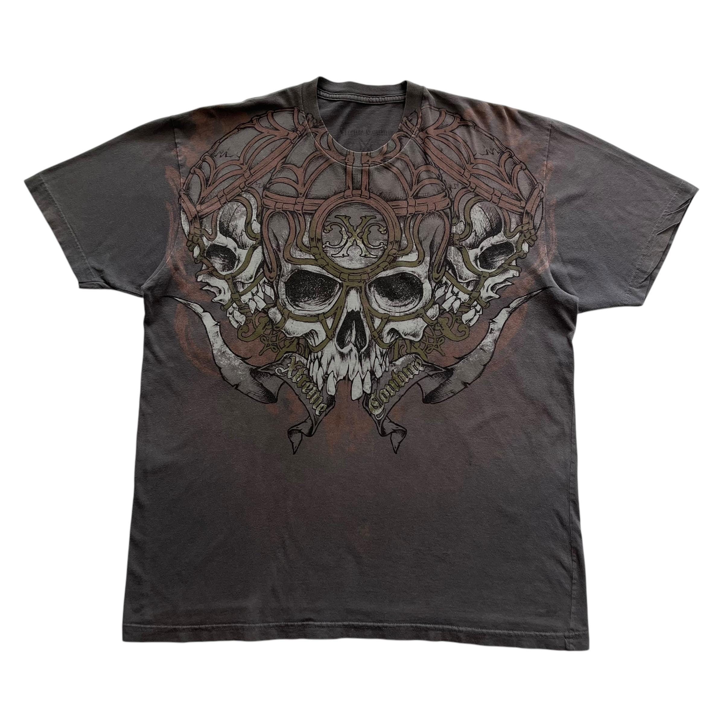 Xtreme Couture Skull Grunge Cyber Y2K Style T-shirt - Etsy