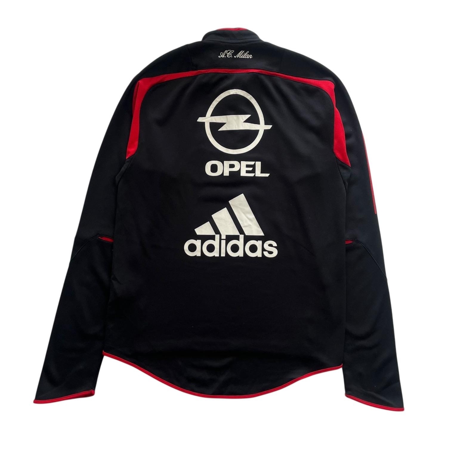 Vintage 2004-05 Adidas AC Milan Training Jumper Quarter Zip Long