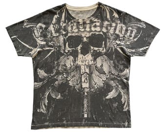 Urban Heritage Skull Grunge Cyber Y2K Style T-shirt - Etsy