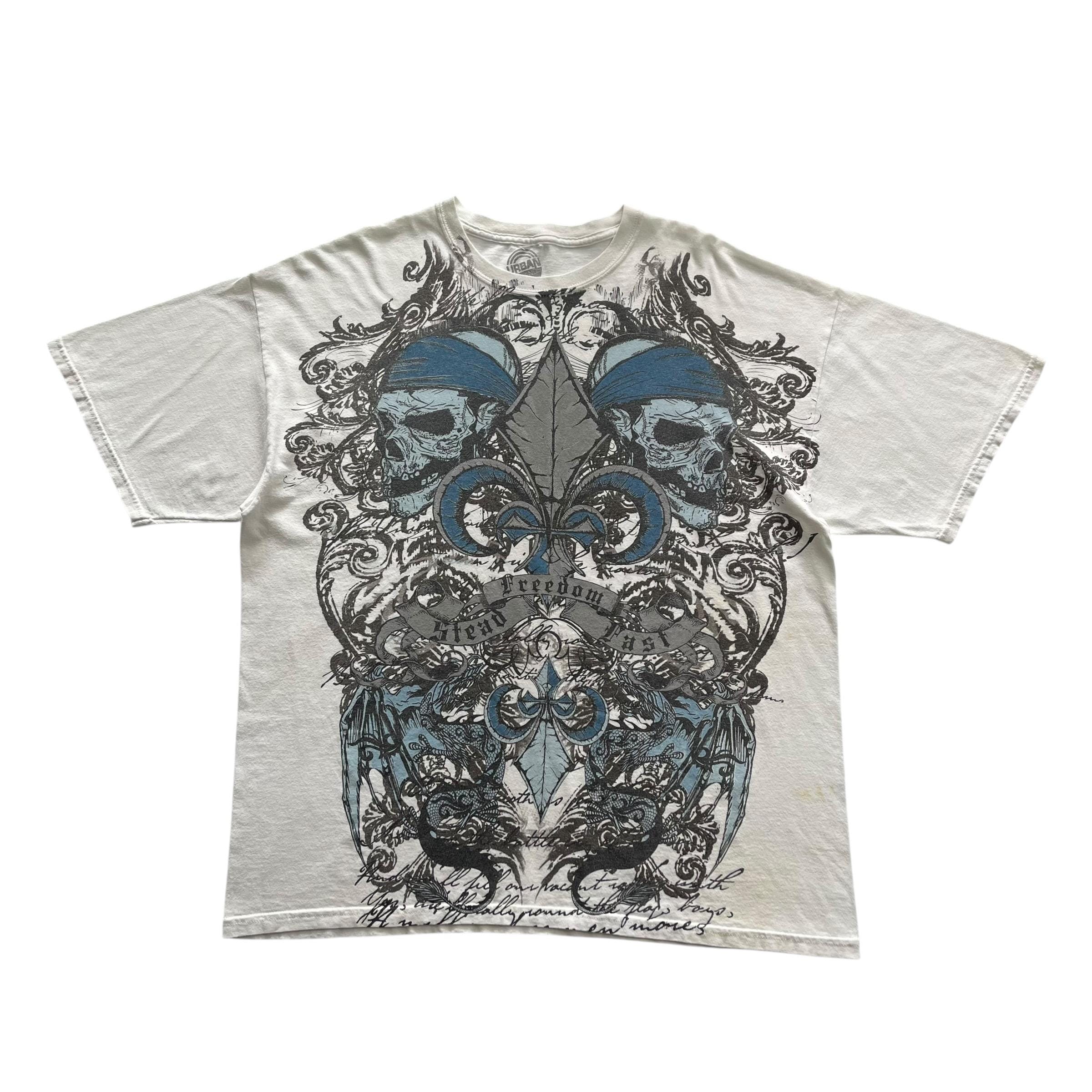 Urban Legends Skull Cross Wing Grunge Cyber Y2K Style T-shirt - Etsy