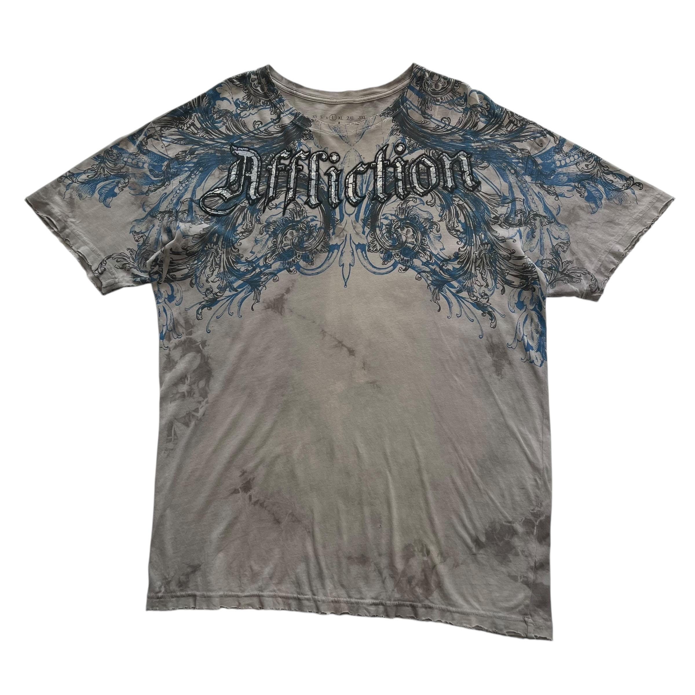 Affliction Cross Wing Grunge Cyber Y2K Style T-shirt - Etsy
