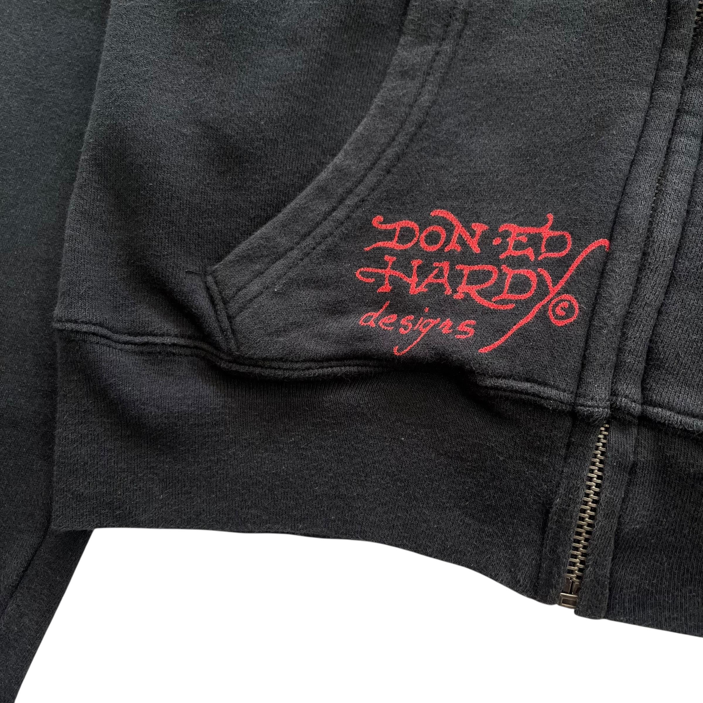 Ed Hardy Grunge Cyber Y2K Style Zip up Hoodie - Etsy