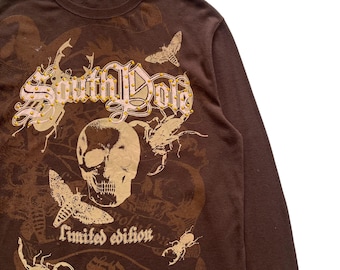 Southpole Grunge Cyber Y2K Thermal Style Long Sleeve - Size L - Etsy