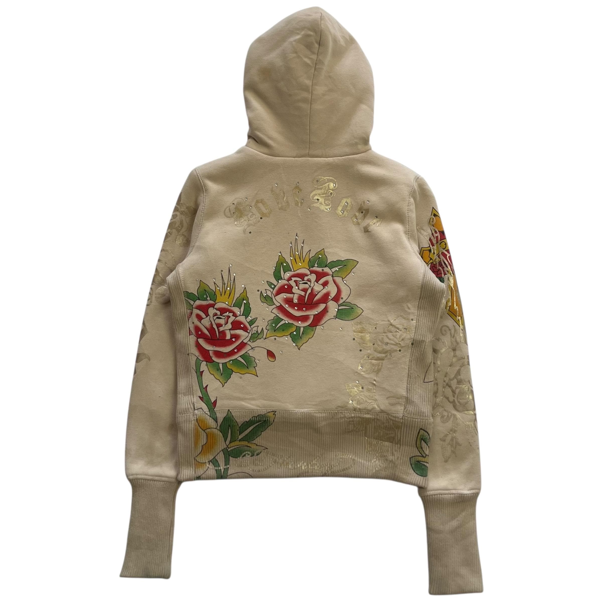Sanjoy Ed Hardy Fur Grunge Cyber Y2K Style Zip up Hoodie - Etsy