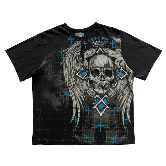 MMA Elite Shirt Gray Skull Cross Thermal Long Sleeve Cyber